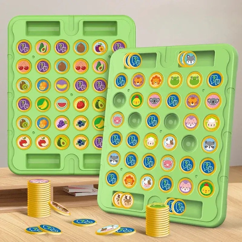 Board Game With Questions - 1 Pcs New Animal Flip Chess