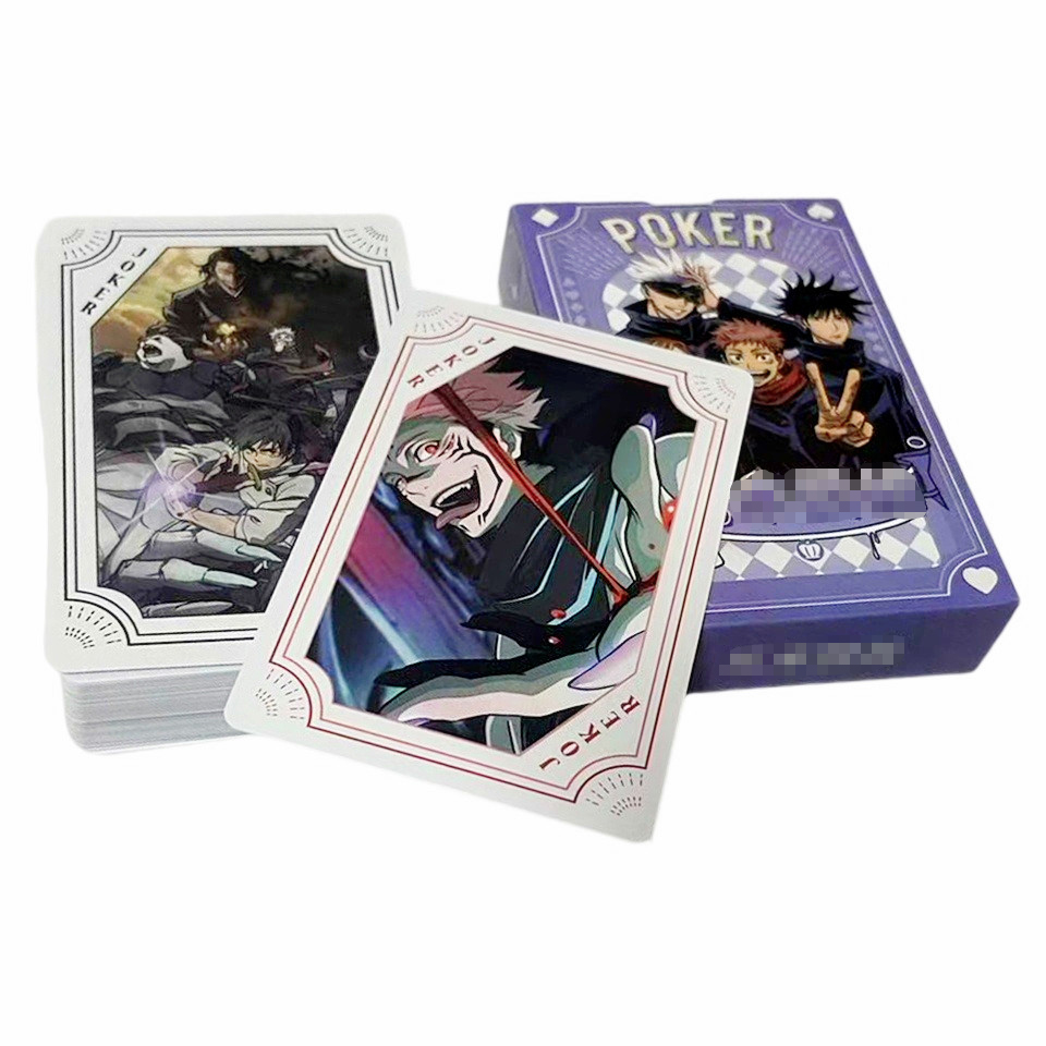 Board Game Word - Jujutsu Kaisen playing Poker cards board