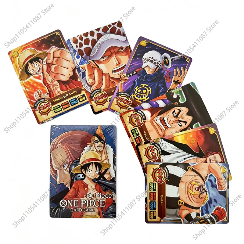 Board Game Naruto - 50pcs One Piece English Cards Flashy