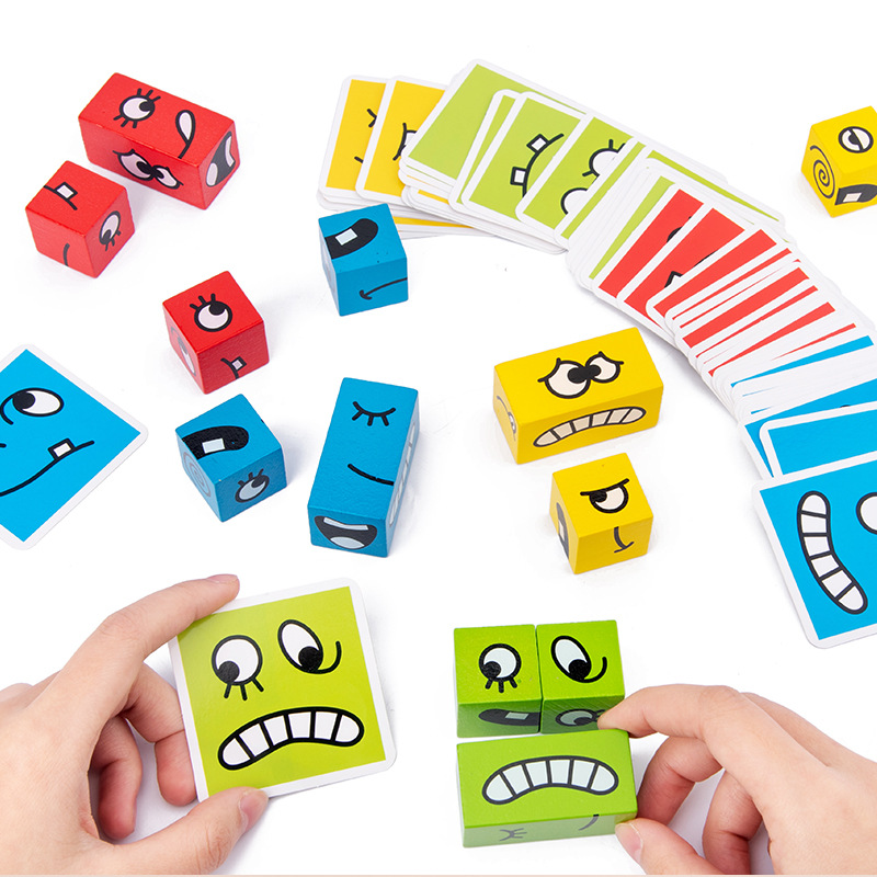 Board Game Word - 1Pcs Expressions Matching Puzzles Games Wooden