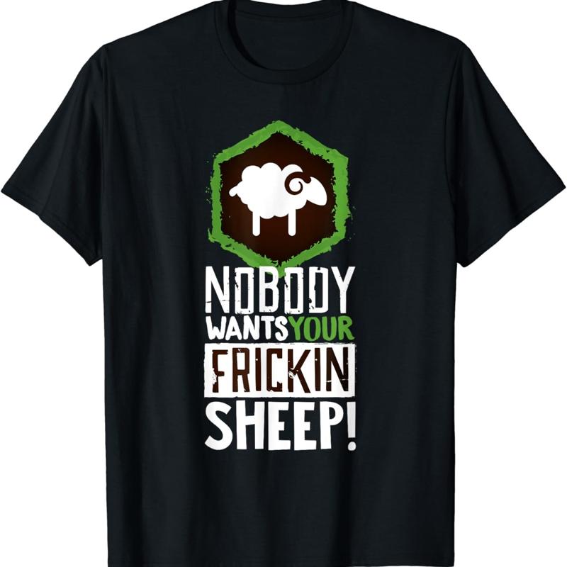 Nobody Wants Your Sheep T Shir - Board Game Geek ulasan dan harga