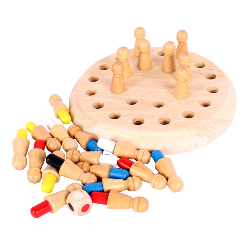 Wooden Memory Match Stick Ches - Board Game Oath ulasan dan harga