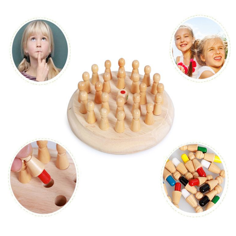 Wooden Memory Match Stick Ches - Board Game Oath ulasan dan harga