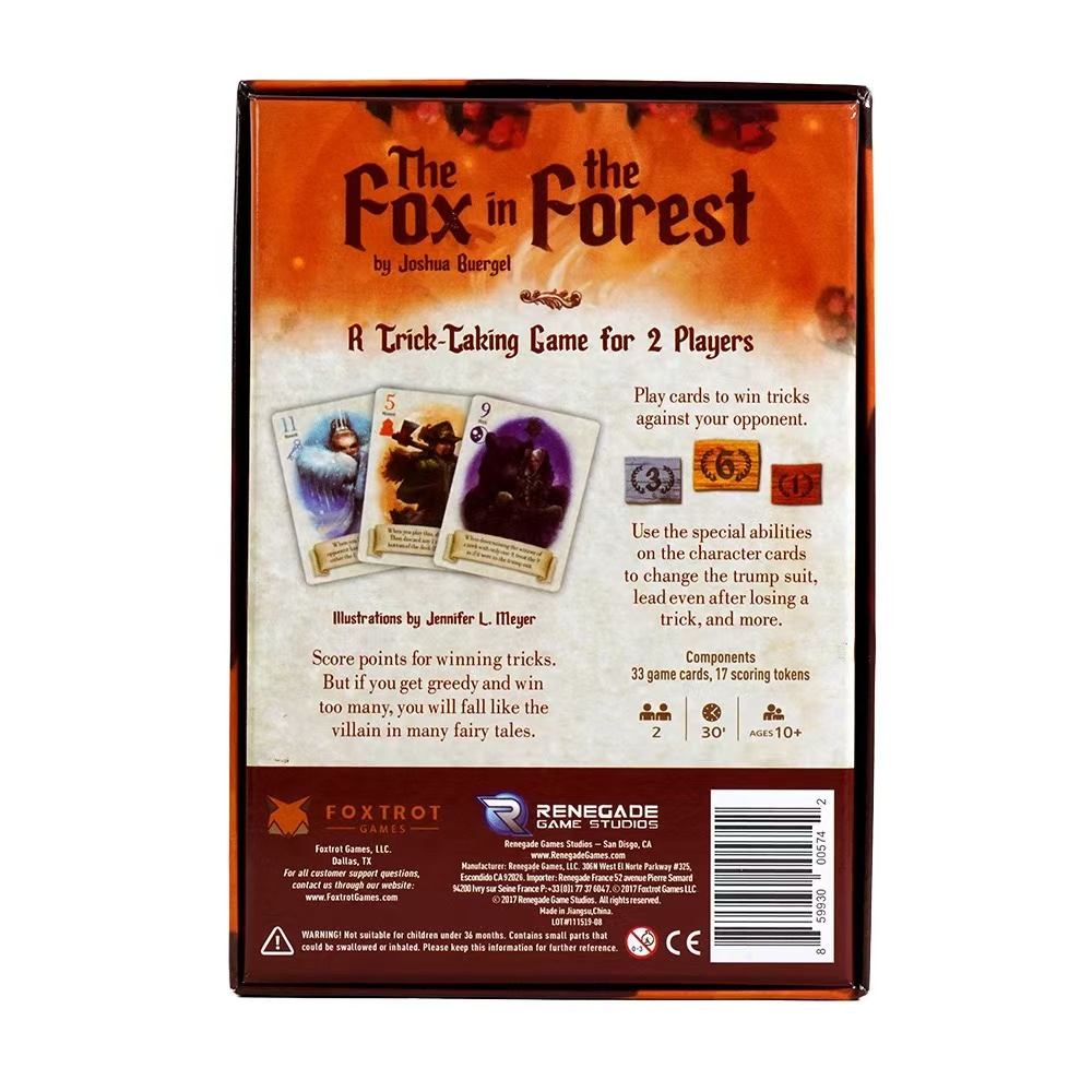 The Fox in the Forest, Social  - Board Game Splendor ulasan dan harga