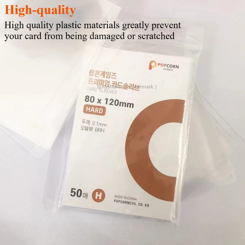 50pcs Transparent Card Sleeves - Board Game Film ulasan dan harga