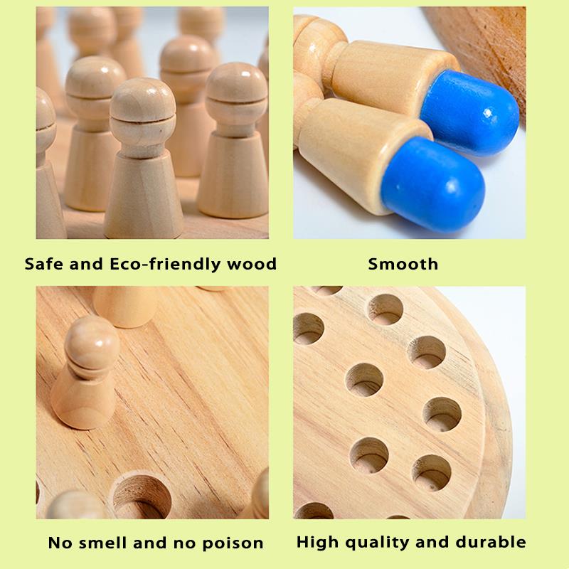 Wooden Memory Match Stick Ches - Board Game Oath ulasan dan harga