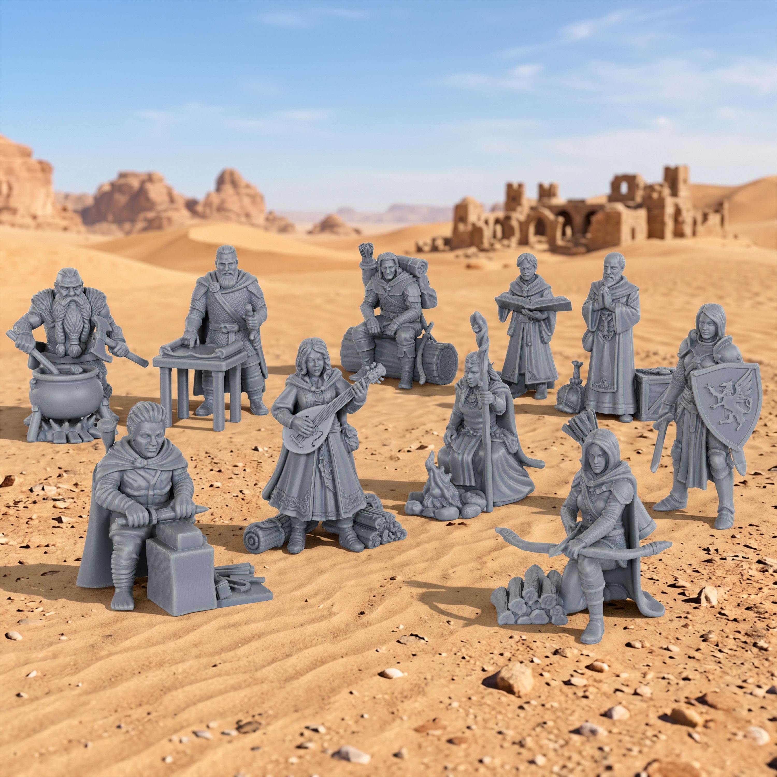 Fantasy Adventurer NPC Miniatu - Board Game Dune ulasan dan harga