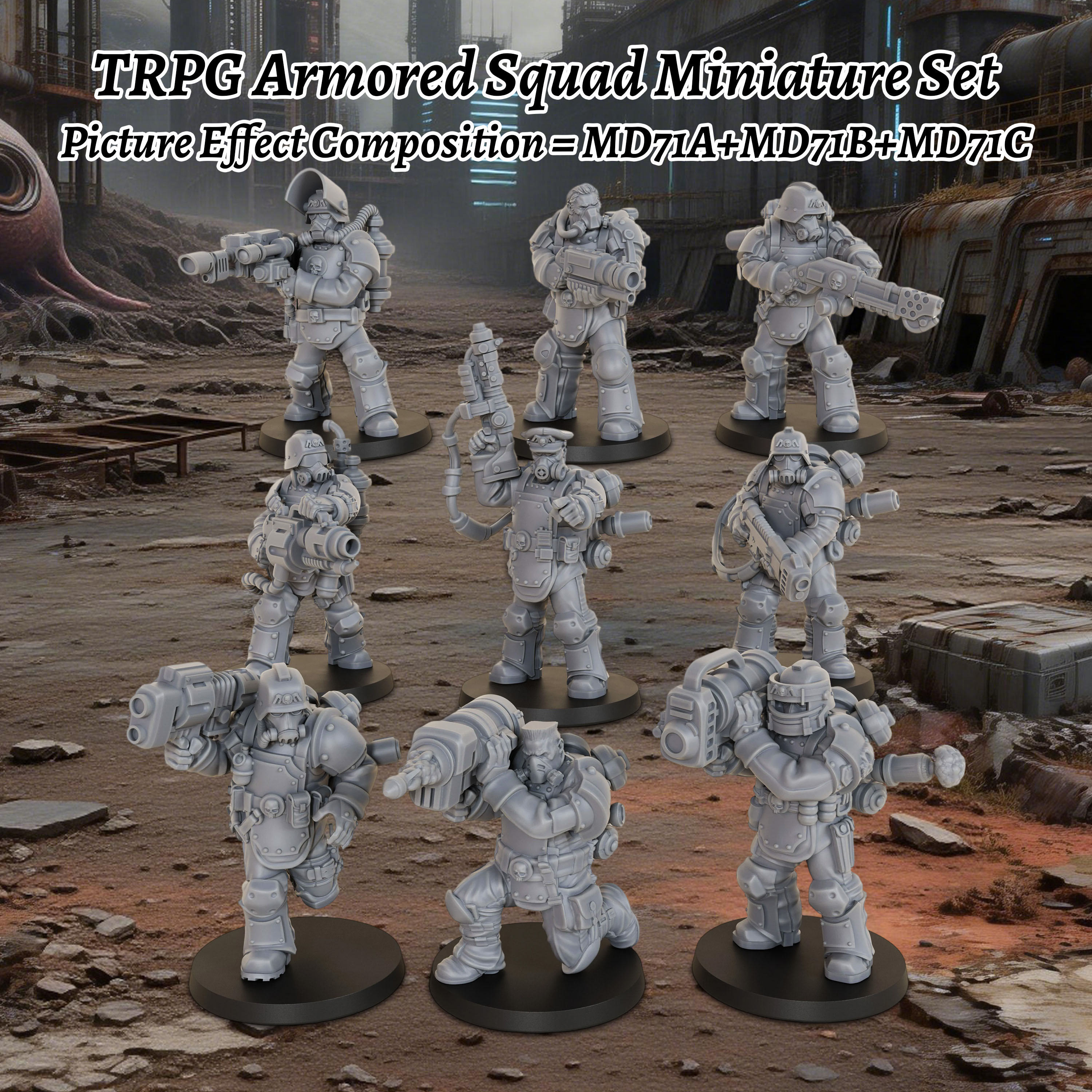 Sci-Fi Armored Squad Miniature - Board Game Dune ulasan dan harga