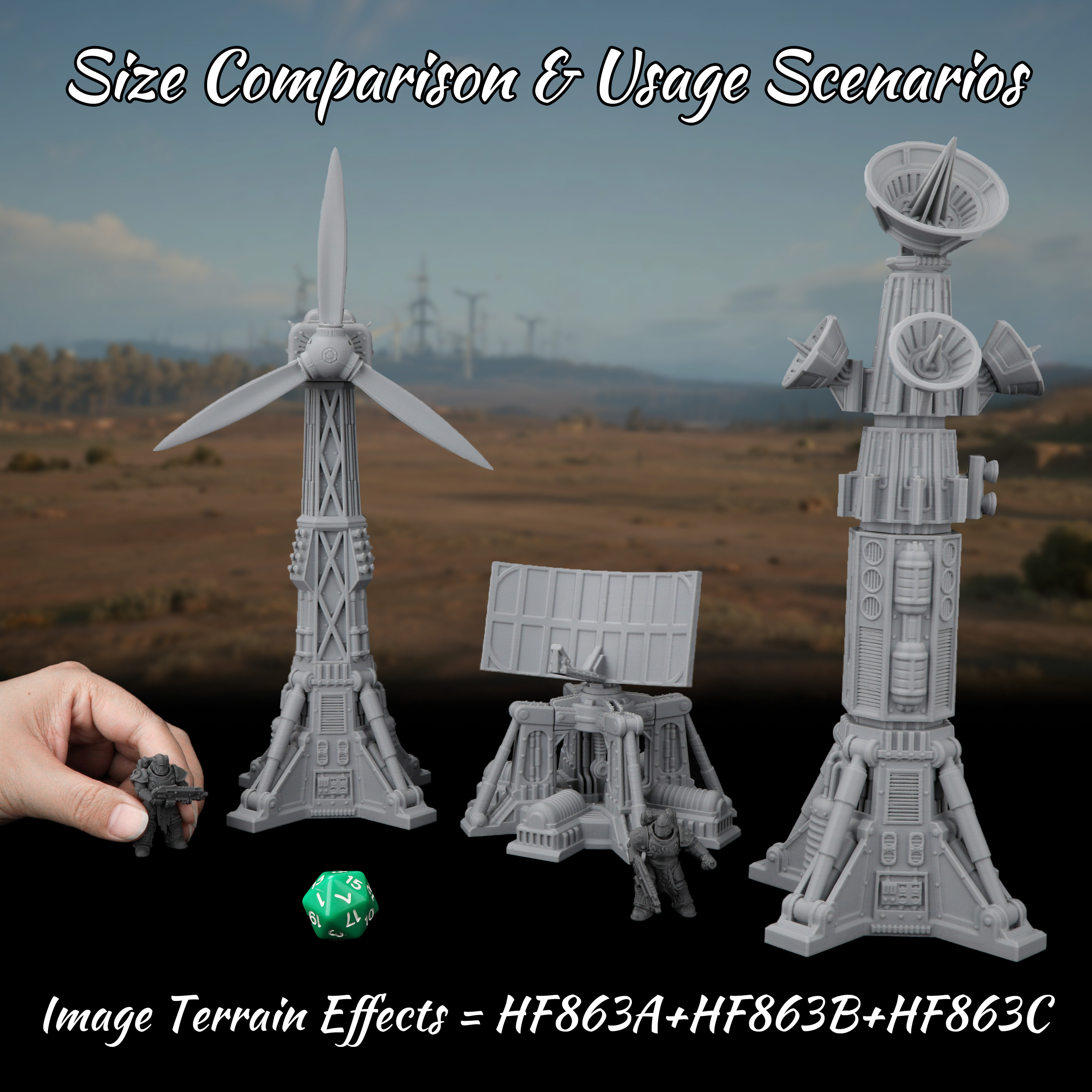 Sci-Fi Miniature Terrain Set,  - Board Game Dune ulasan dan harga