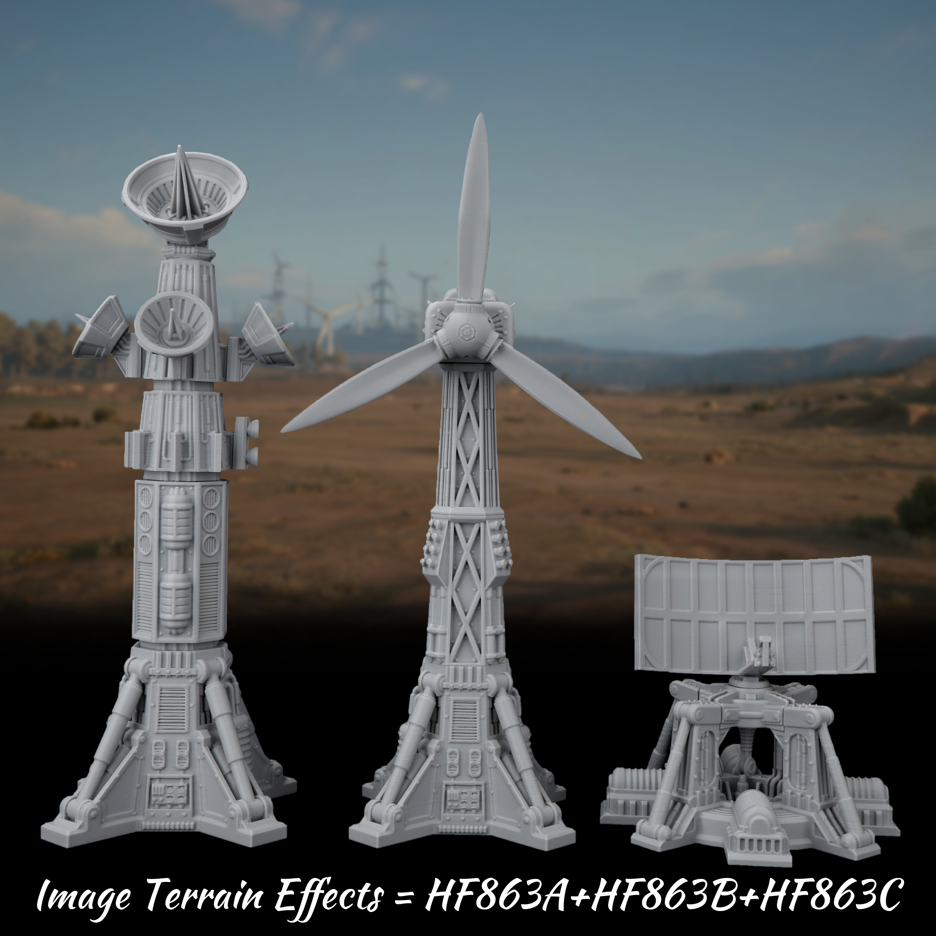 Sci-Fi Miniature Terrain Set,  - Board Game Dune ulasan dan harga