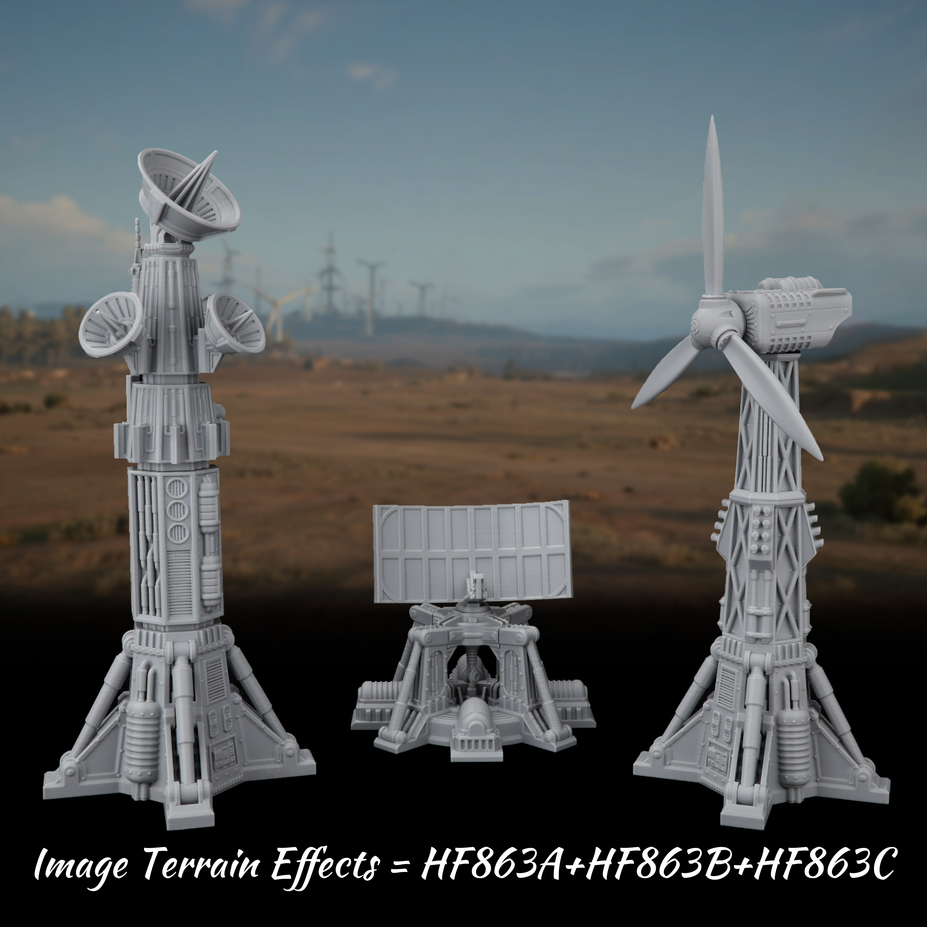 Sci-Fi Miniature Terrain Set,  - Board Game Dune ulasan dan harga