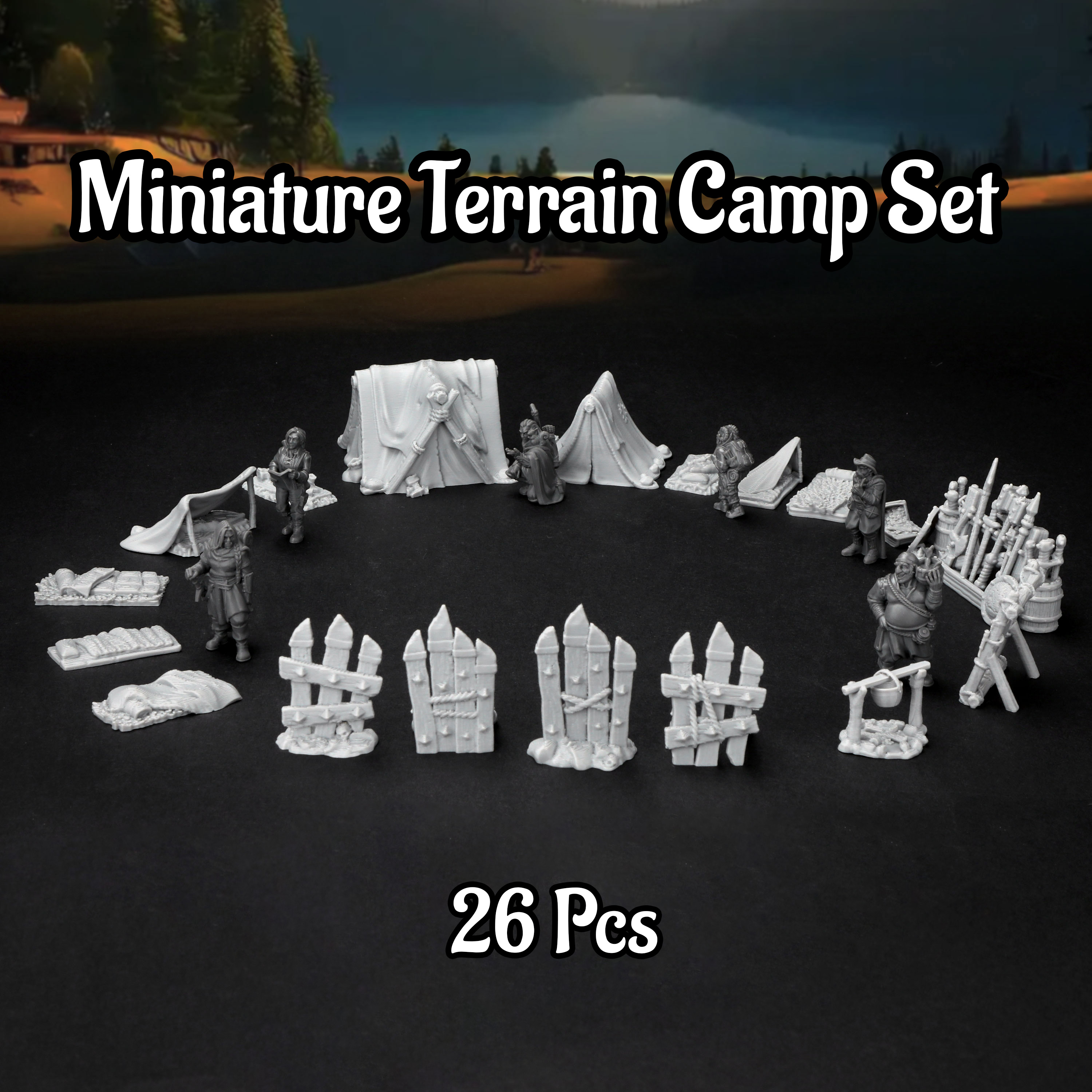 RPG Camp Terrain Set - Adventu - Board Game Dune ulasan dan harga
