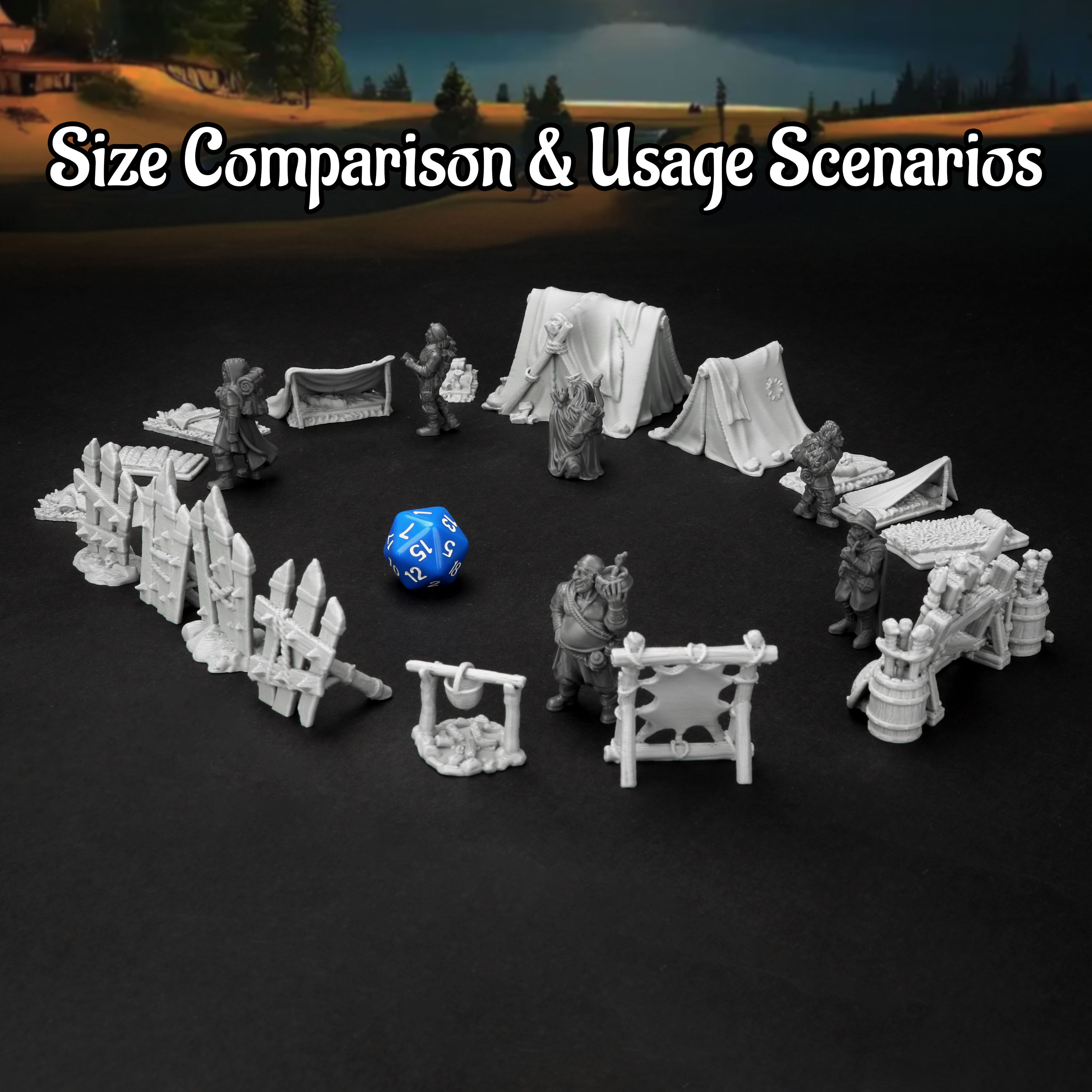 RPG Camp Terrain Set - Adventu - Board Game Dune ulasan dan harga