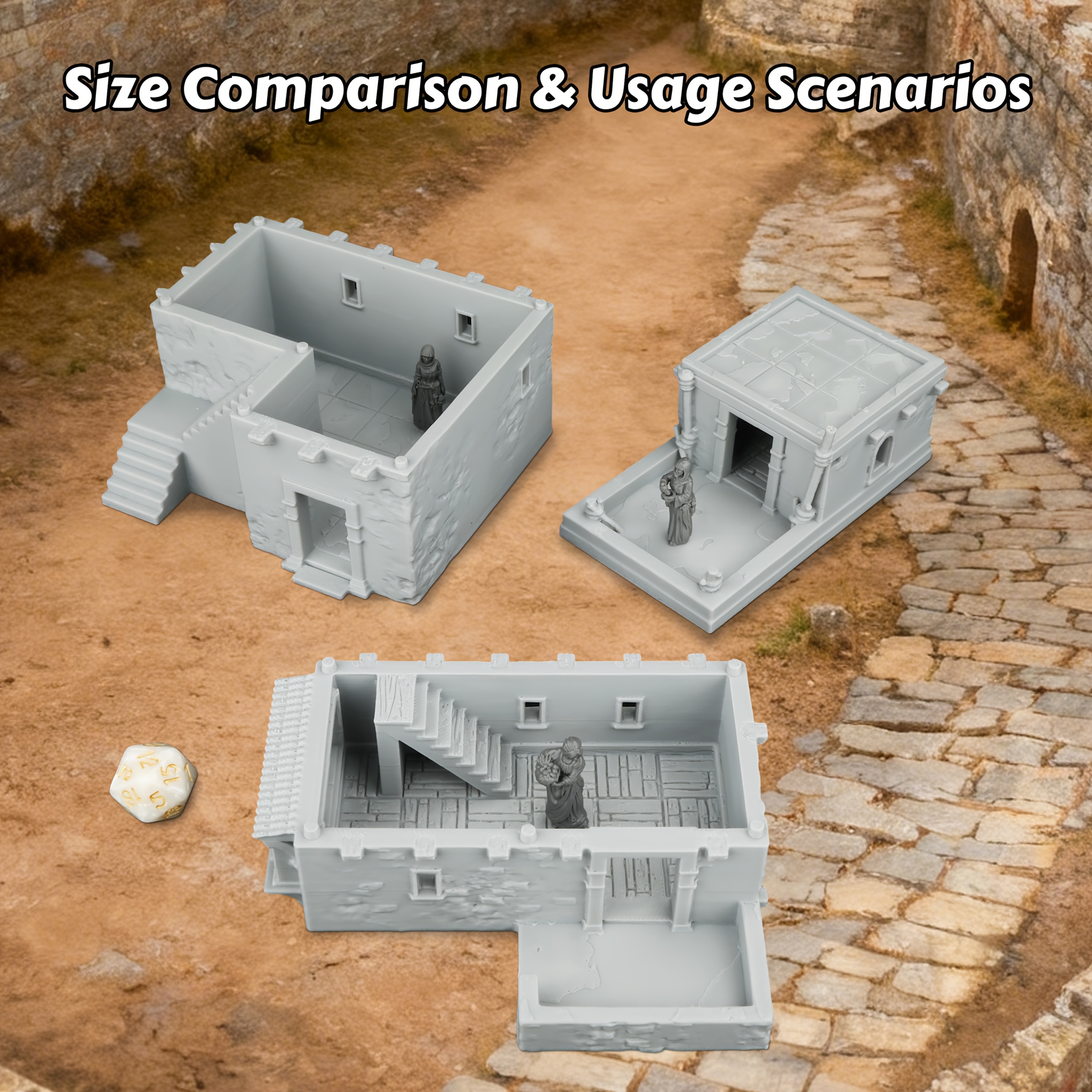 TRPG Miniature Building - Ston - Board Game Dune ulasan dan harga