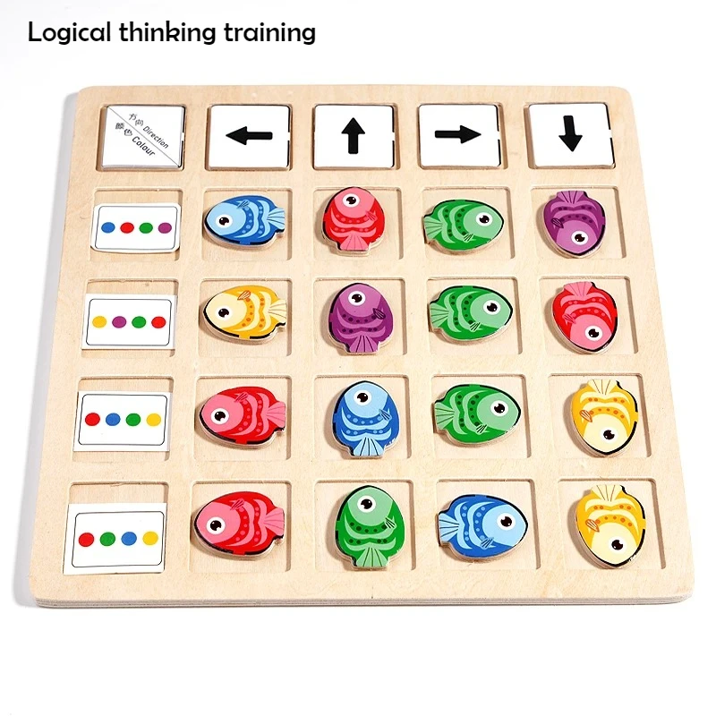 Wooden Montessori Toys Childre - Board Game Idea ulasan dan harga