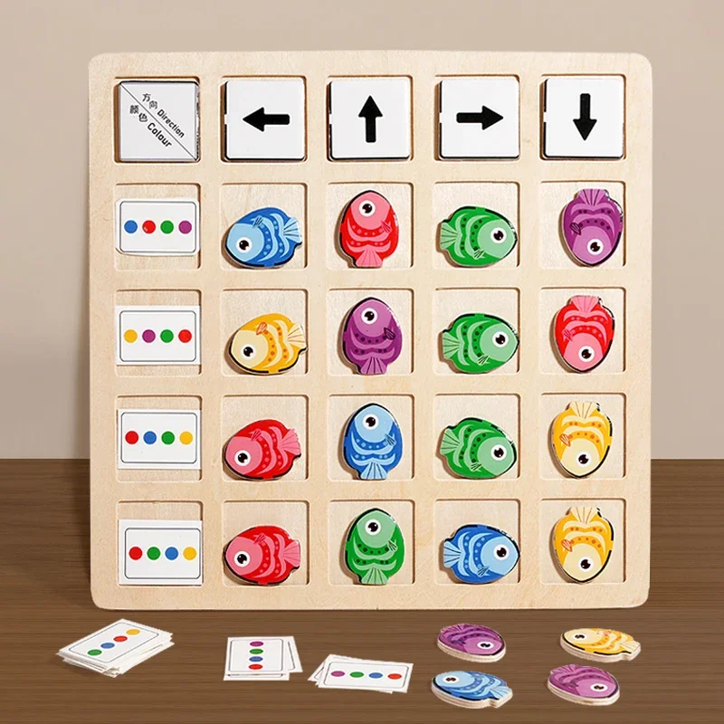 Wooden Montessori Toys Childre - Board Game Idea ulasan dan harga