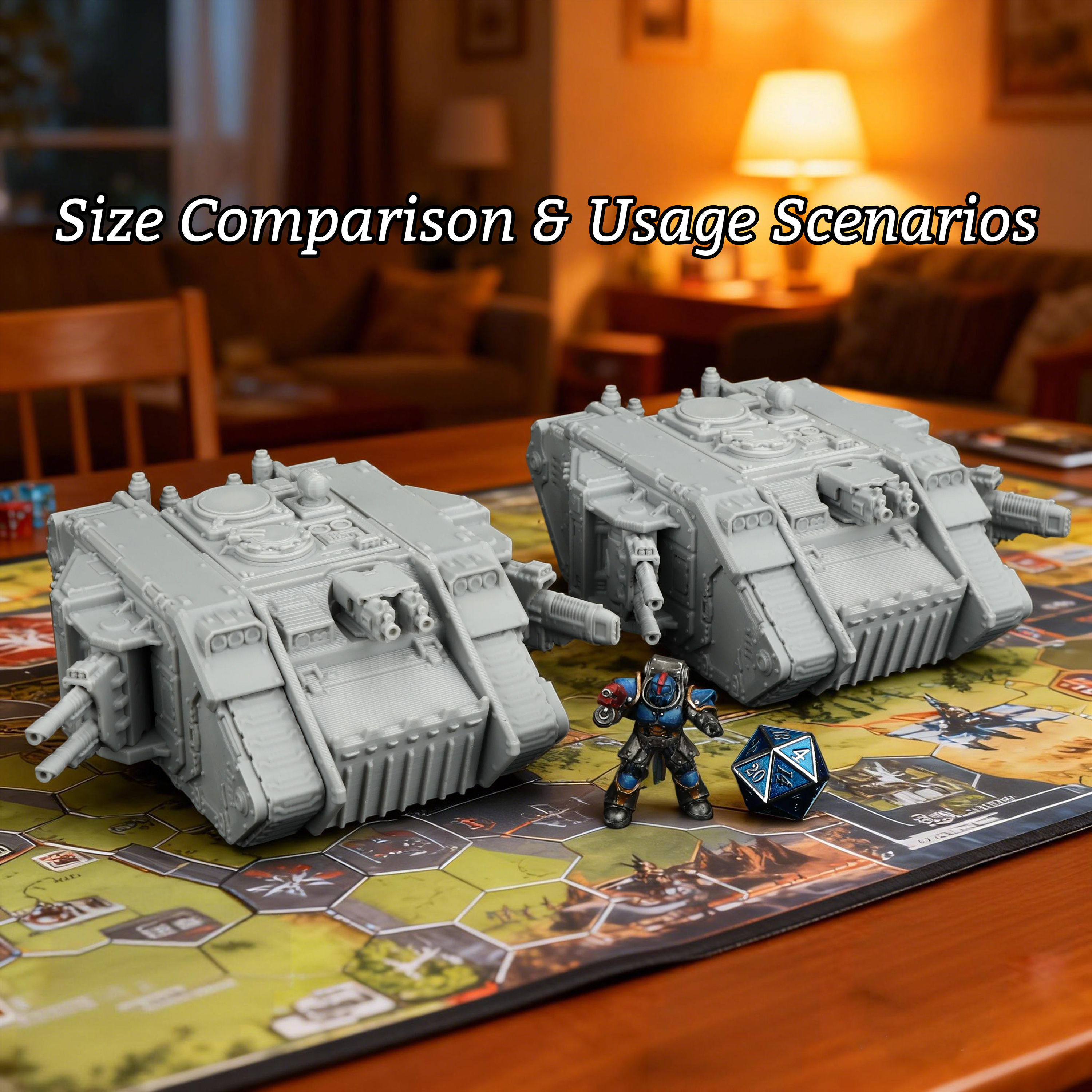 2Pcs Sci-Fi Tank Miniature Set - Board Game Dune ulasan dan harga