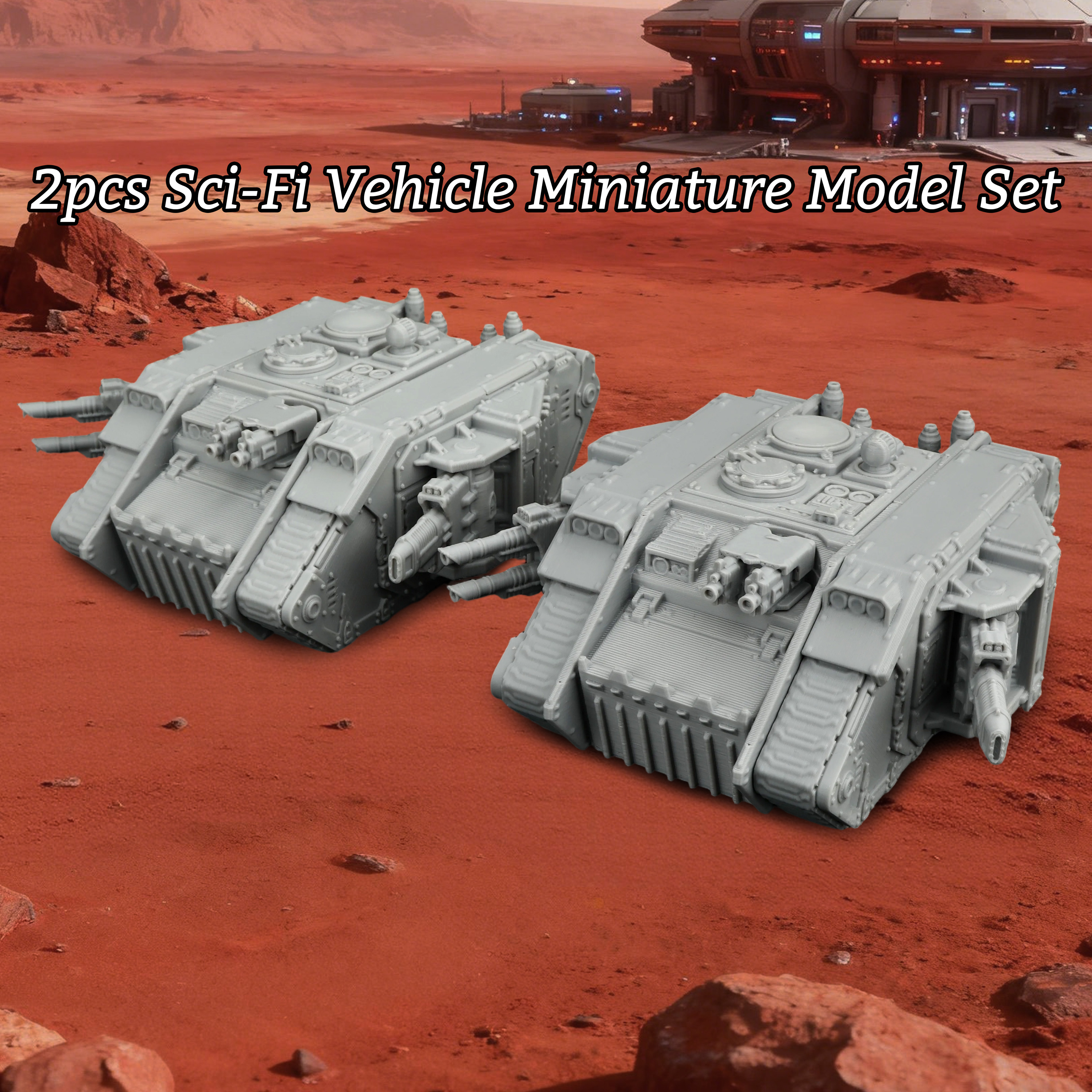 2Pcs Sci-Fi Tank Miniature Set - Board Game Dune ulasan dan harga
