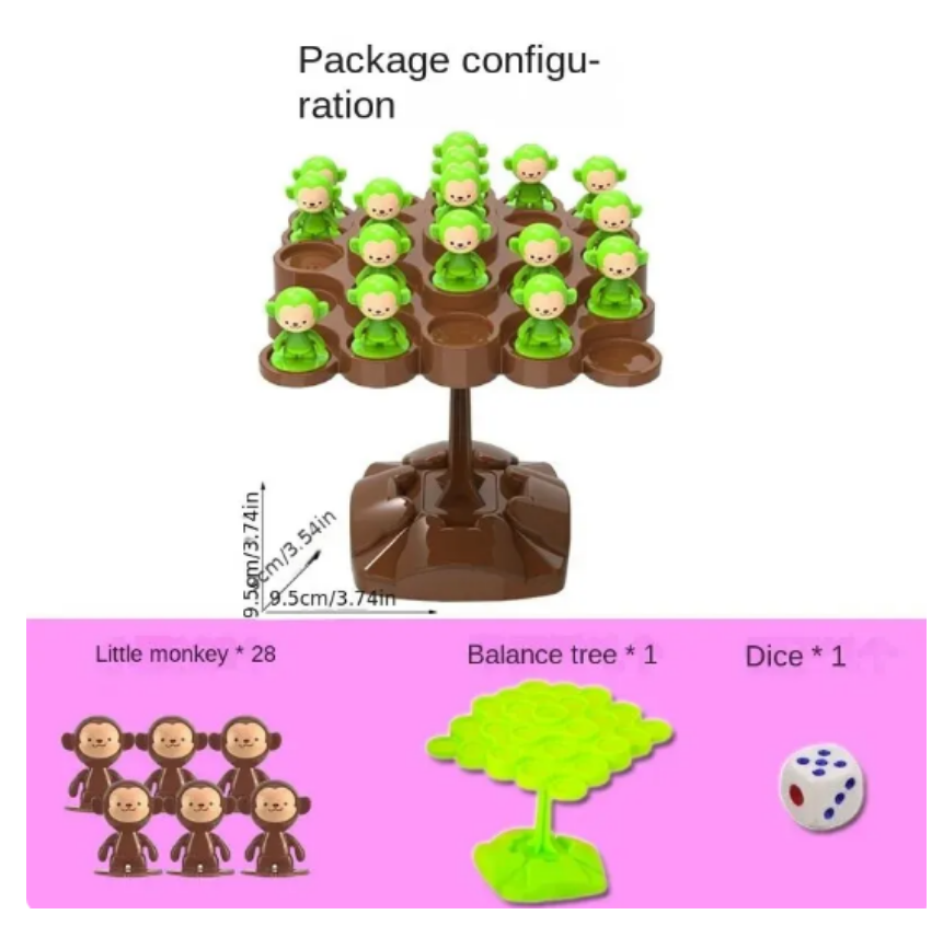 Monkey Balance Tree Focus Bala - Board Game Word ulasan dan harga