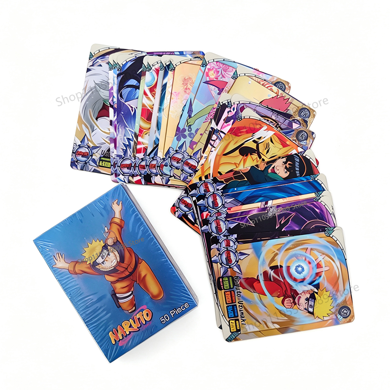 50pcs Naruto English Cards Fla - Board Game Naruto ulasan dan harga