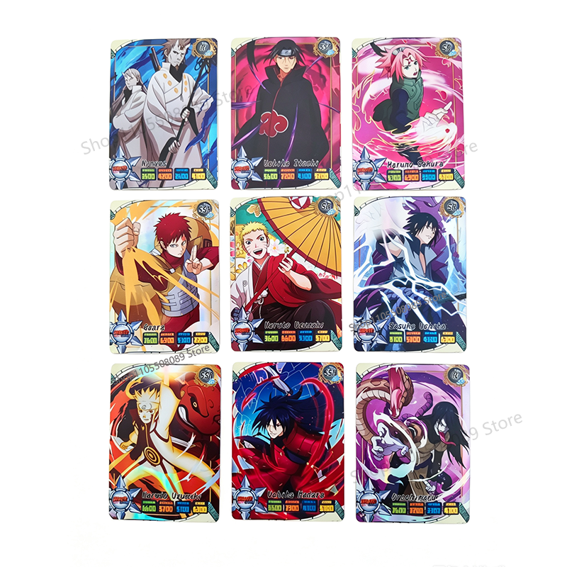 50pcs Naruto English Cards Fla - Board Game Naruto ulasan dan harga