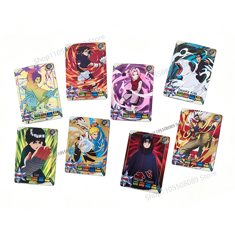 50pcs Naruto English Cards Fla - Board Game Naruto ulasan dan harga