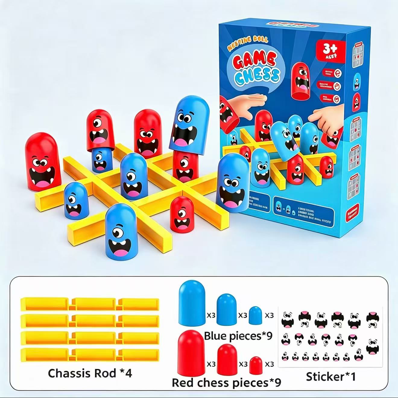 Tic-Tac-Toe Eat-and-Be-Sized S - Board Game Word ulasan dan harga