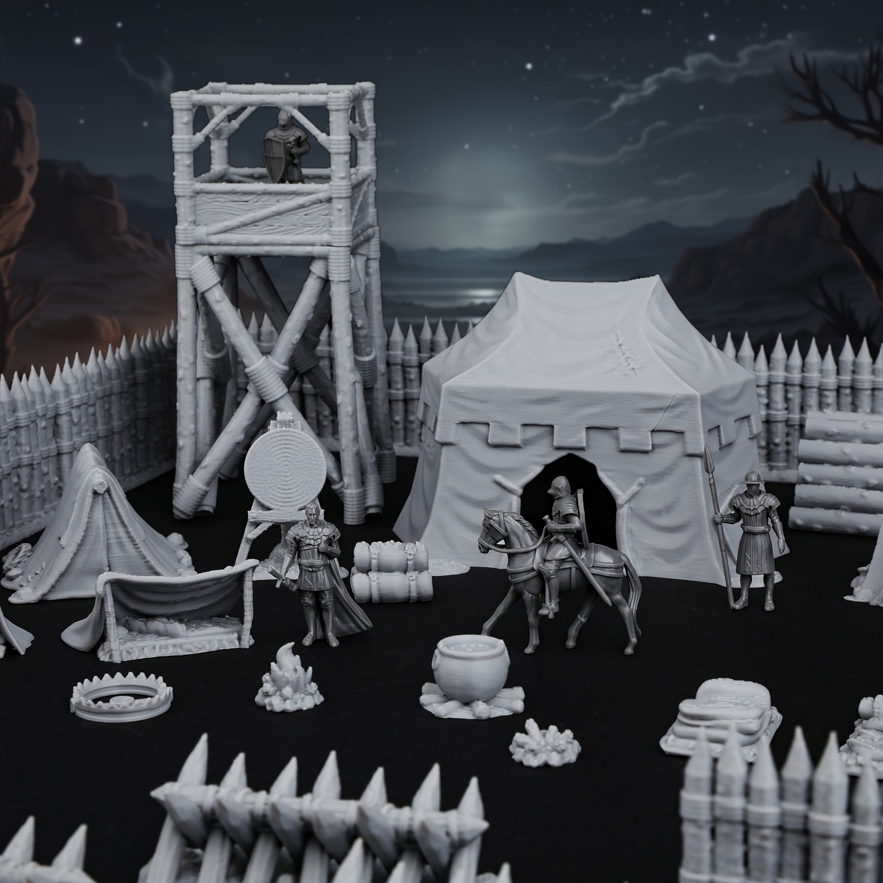 RPG Modular Camp Miniature Ter - Board Game Dune ulasan dan harga