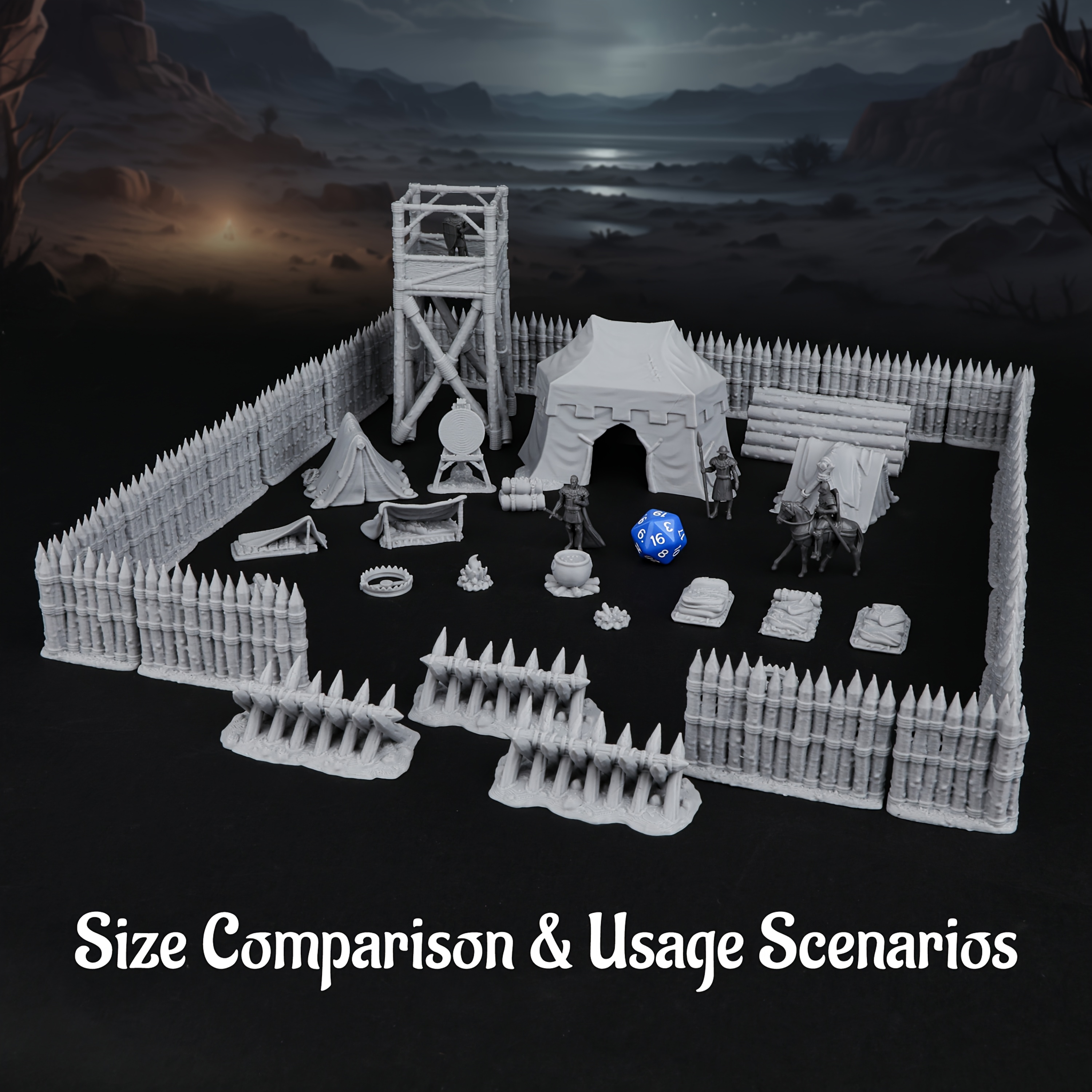 RPG Modular Camp Miniature Ter - Board Game Dune ulasan dan harga